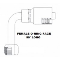 3/8 X 3/8 O-ring Face Seal Female 90 Long 3/8 X 3/8 O-ring Face Seal Female 90 Long
